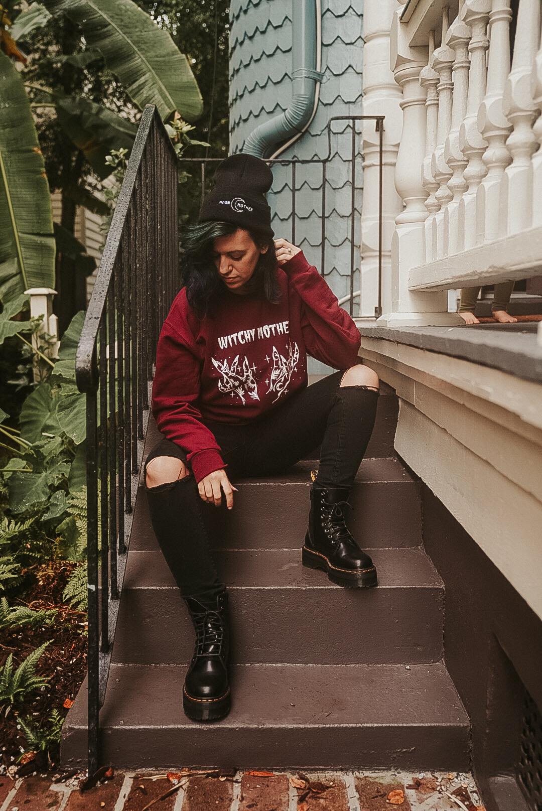 Witchy Mother - Maroon Sweatshirt