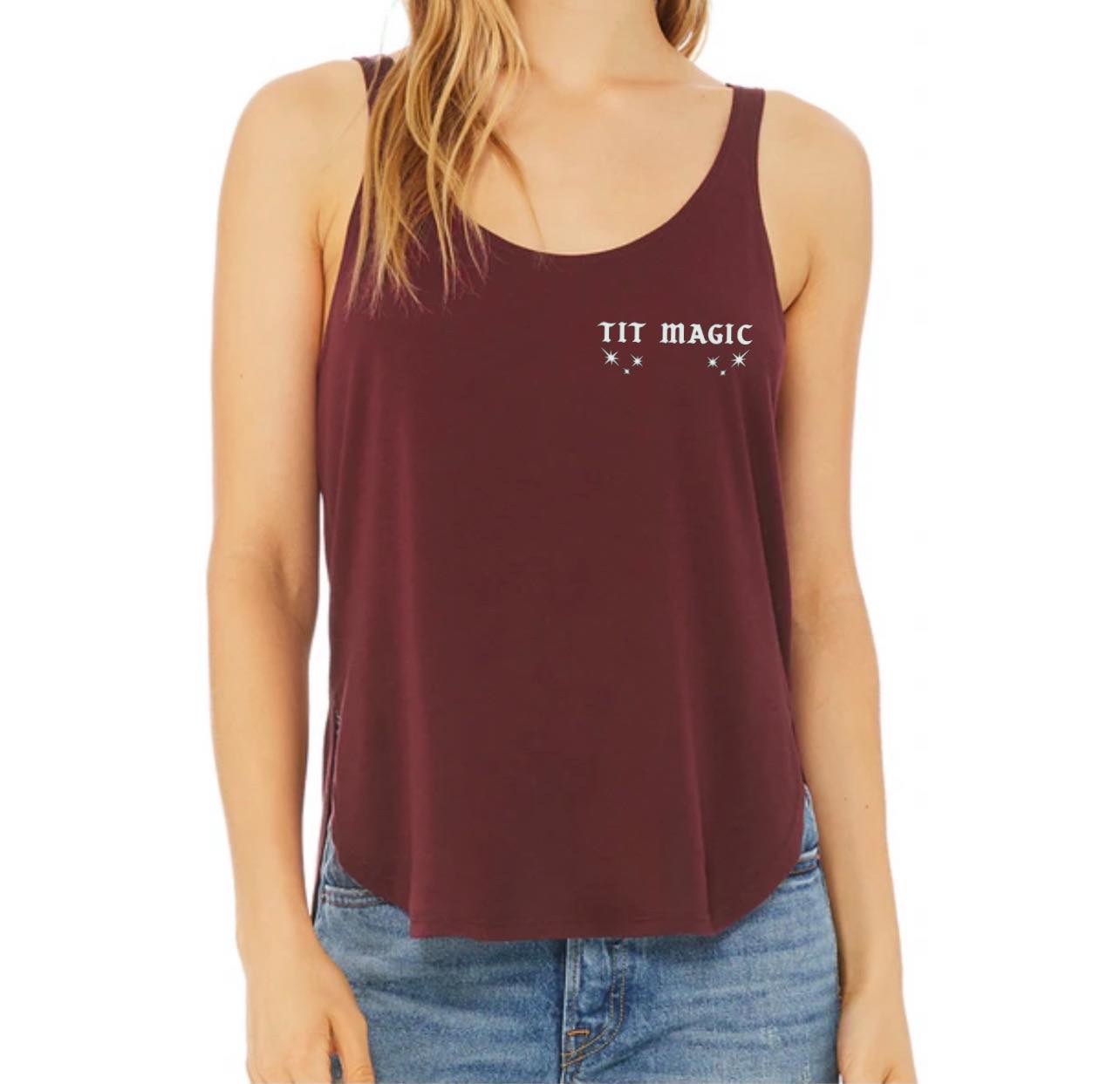 Tit Magic Maroon Tank