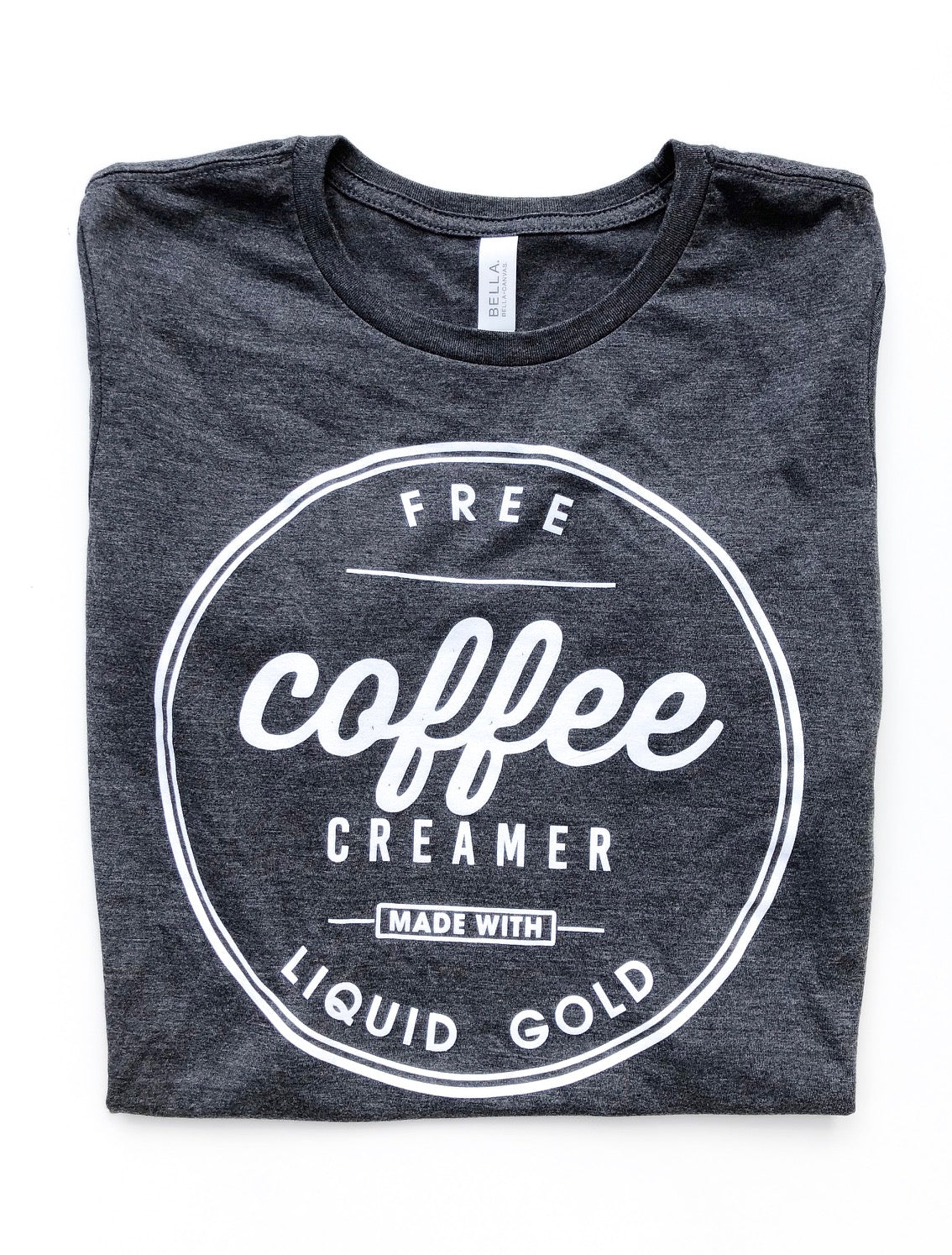 coffee creamer breast feeding tee