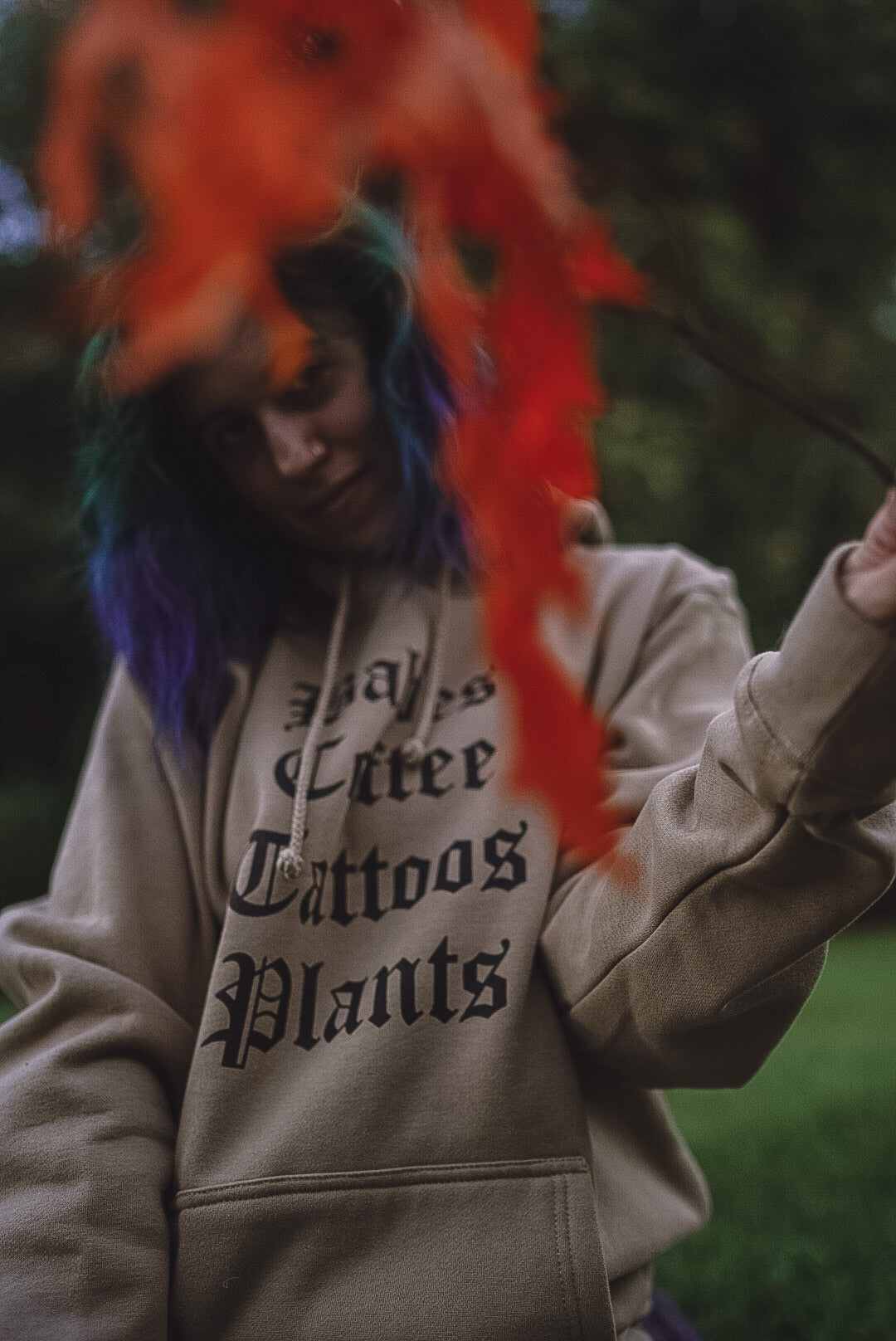 Babes Coffee Tattoos Plants - Unisex Hoodie