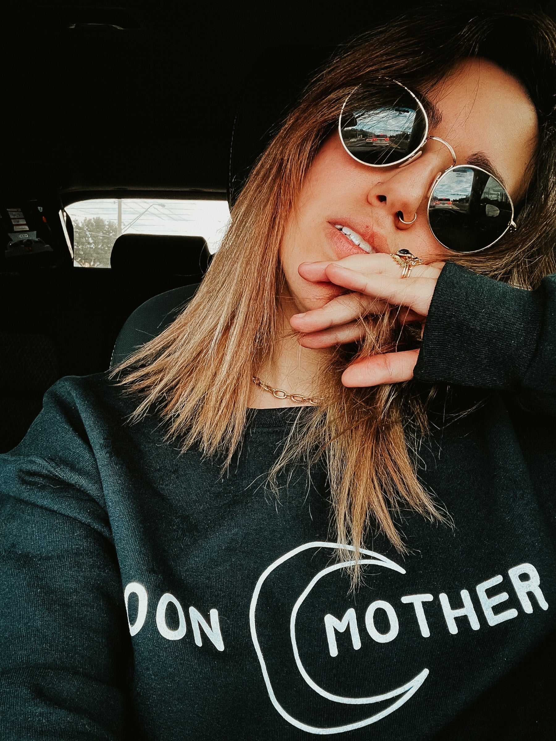 Moon Mother Sweatshirt - Black