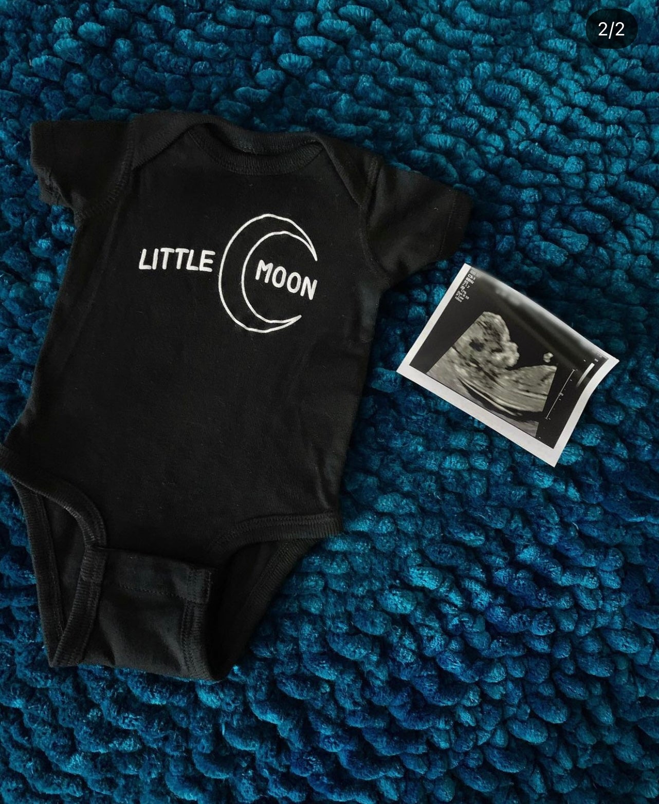 Little Moon - Onesie - Black