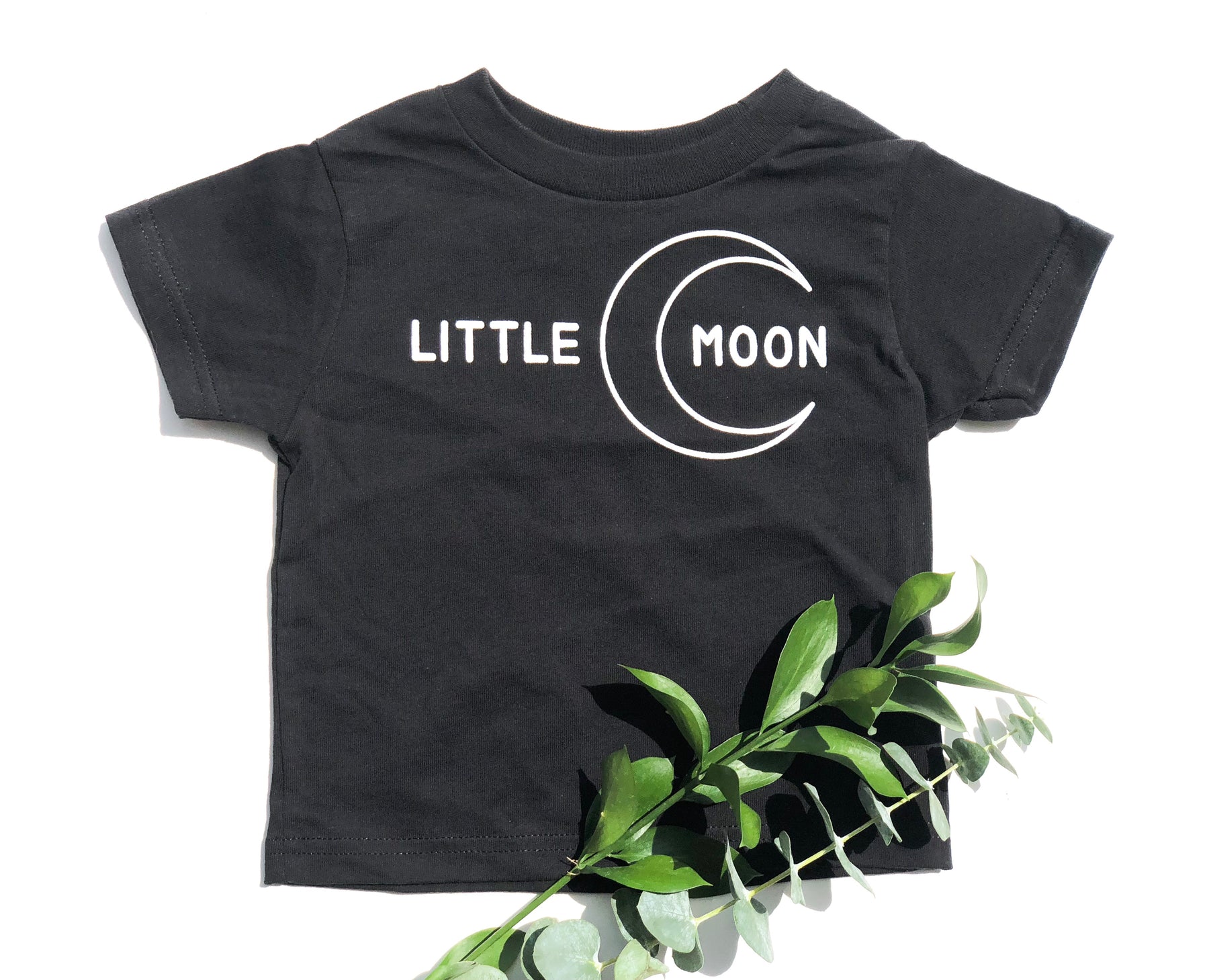 Kids little moon tee with moon graphic