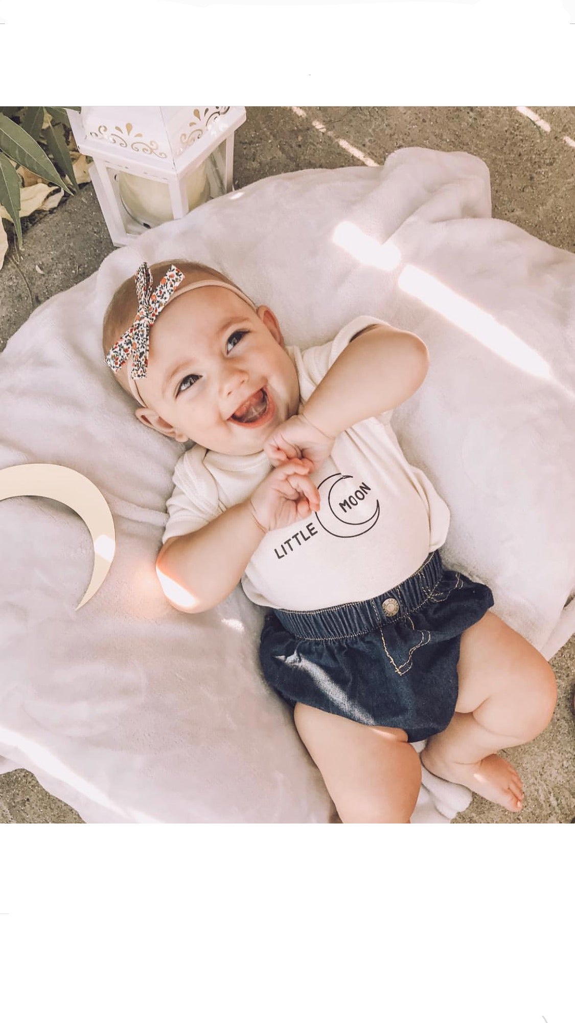 little moon baby onesie