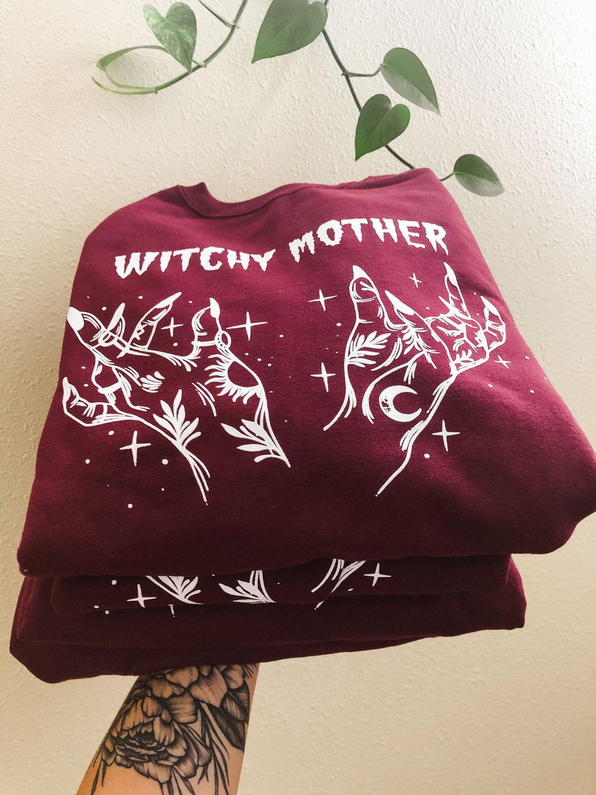 Witchy Mother - Maroon Sweatshirt
