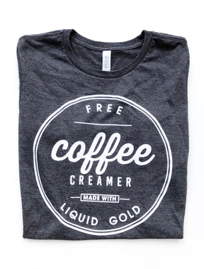 coffee creamer breast feeding tee