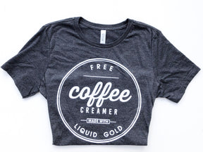 coffee creamer breast feeding tee