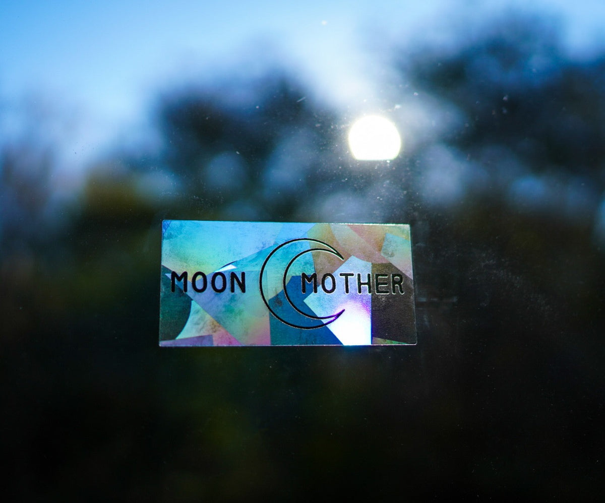 Moon Mother Suncatcher - Rainbow Decal