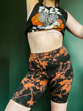 Bleach Tie-Dye Biker Shorts