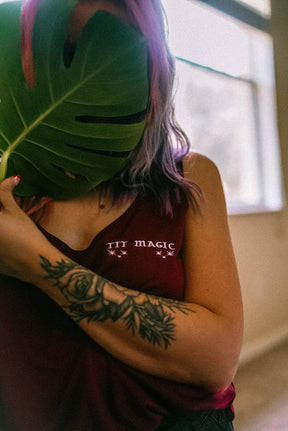 Tit Magic Maroon Tank
