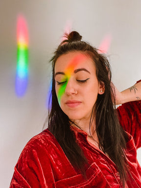 Moon Mother Suncatcher - Rainbow Decal
