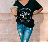 Free Coffee Creamer Made With Liquid Gold - V-Neck