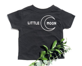 Kids little moon tee with moon graphic 